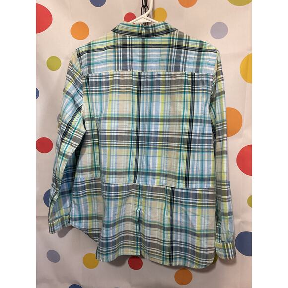 Christopher & Banks PXL Plaid Button Up Shirt - Picture 11 of 12